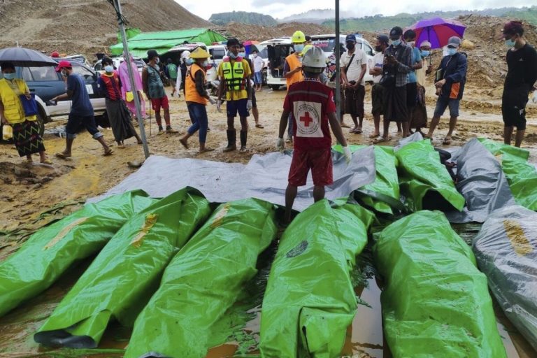 33 Bodies Recovered, 3 Still Missing in Myanmar Jade Mine Landslide Rescue