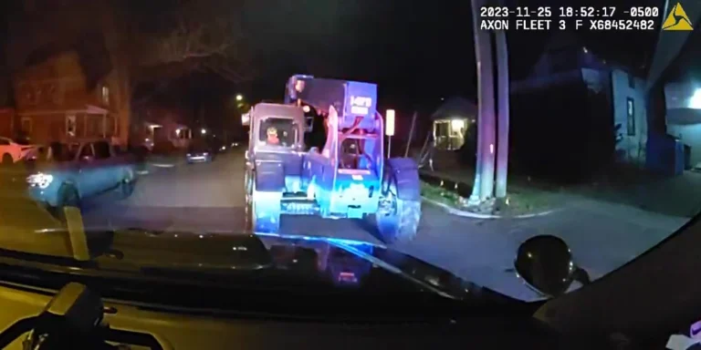 Child Goes on Joyride with Stolen Construction Vehicle