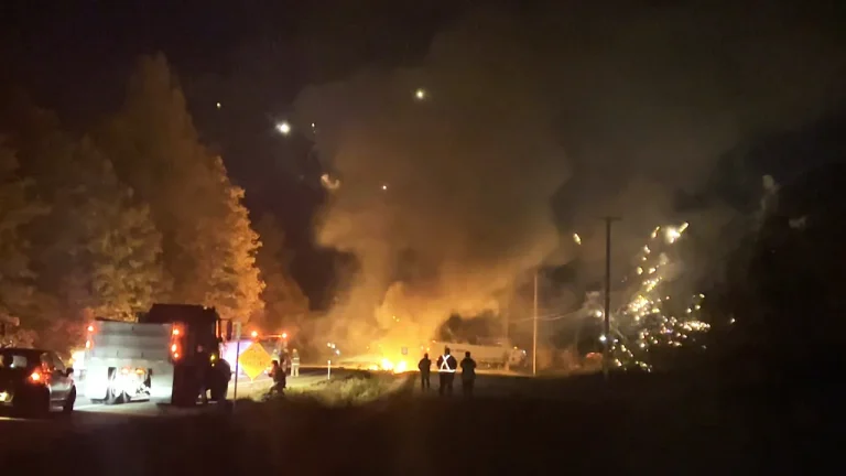 Semi-Truck Crash Ignites $100,000 Fireworks Display on Canadian Highway