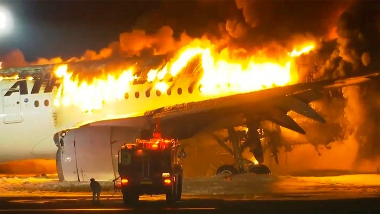 379 Escape as Japan Airlines Airbus Collides with Coast Guard Craft