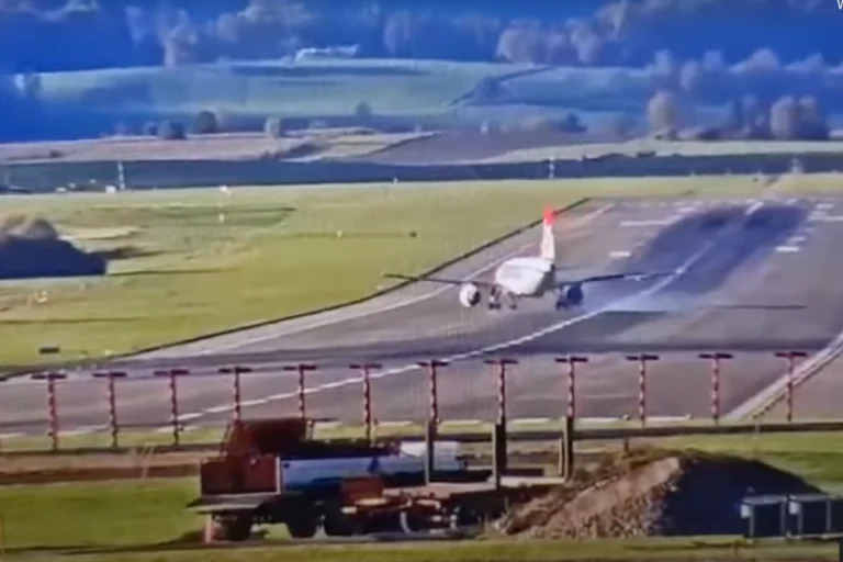 Jetliner Collides with Equipment During Takeoff