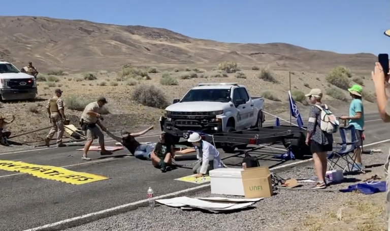 Nevada Rangers Ram Through Climate Protest Blockade
