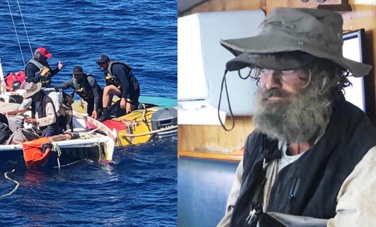 Stranded Sailor and Dog Rescued in Miraculous South Pacific Ocean Survival Story