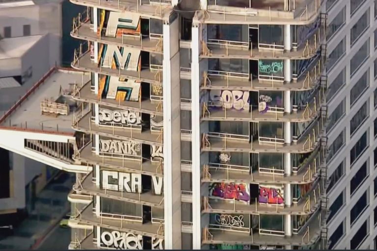 Taggers Deface 30 Floors of Los Angeles High-Rise