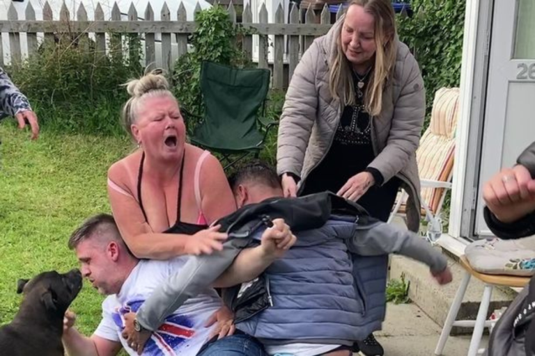 Woman’s 50th birthday turns into Shameless-style brawl caught on viral video