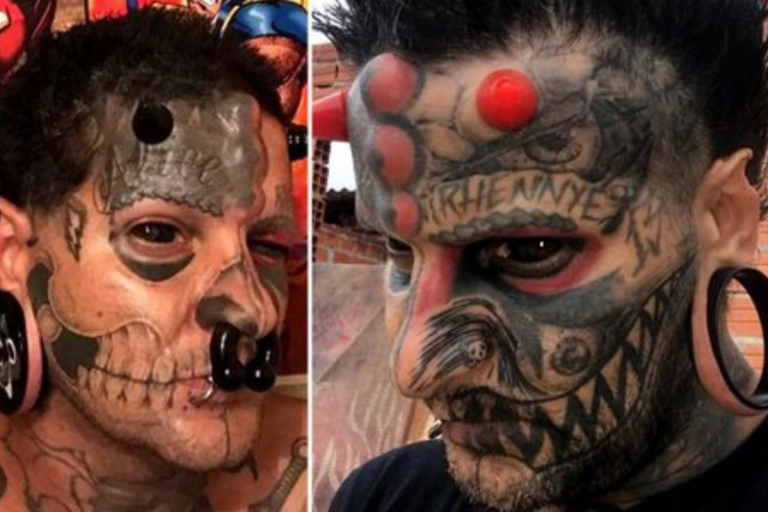 “Real Life Devil” with Horn Implants and Extreme Body Modifications Gets Banned from Church