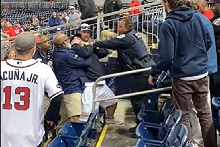 Washington Nationals fan left bloodied after altercation with usher caught on camera