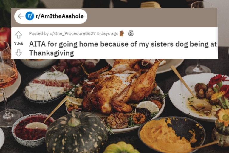 Viral Reddit post has users commenting after woman leaves family Thanksgiving dinner because sister’s dog is there