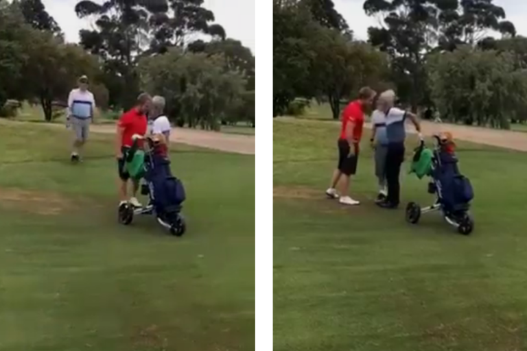 Wild fight between men at Australian golf course caught on camera in viral video