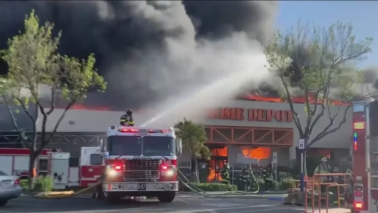 San Jose Home Depot Fire So Large It Can Be Seen from Outer Space