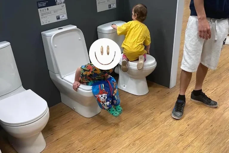 Parents mortified as son poops in display toilet at U.K. supply store