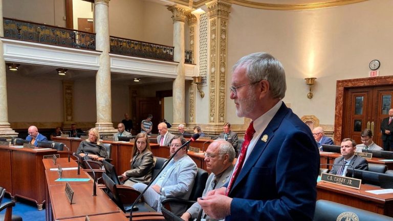 Kentucky Lawmaker Drives Lawnmower Into Empty Swimming Pool