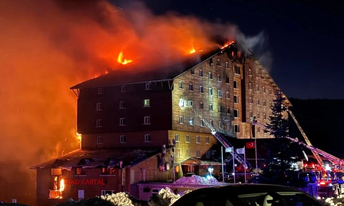 Deadly Fire at Kartalkaya Ski Resort Hotel Claims 66 Lives